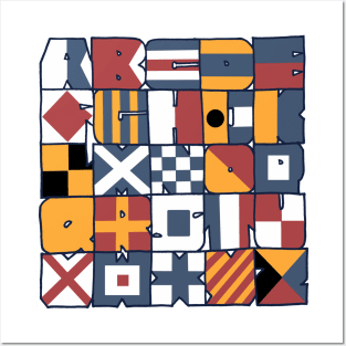 Nautical signal flags Posters and Art